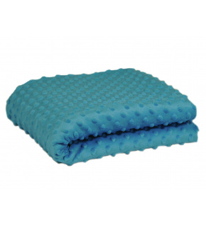 Minky z kropkami kolor Szmaragdowy