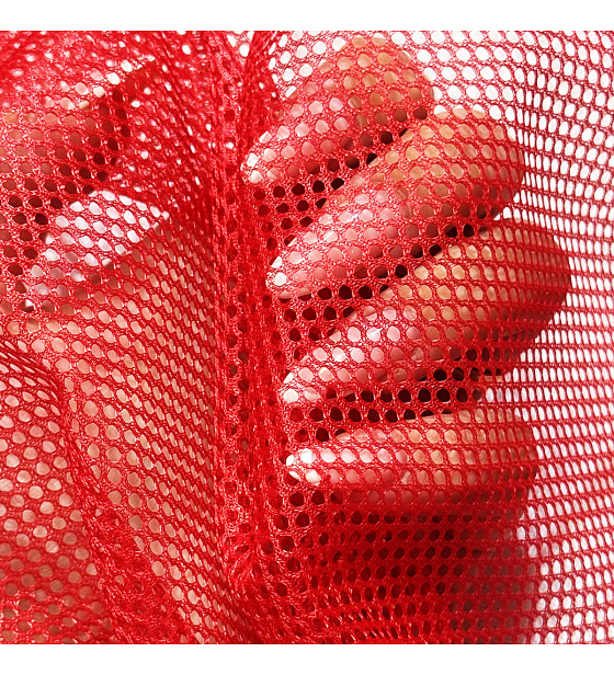 Síť polyesterová pro oblečení Červená, oko 2x2mm