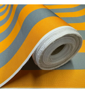 Tkanina zewnętrzna na leżaki i hamaki ogrodowe, kolor szaro-żółty, 5 cm Tkanina zewnętrzna na leżaki i hamaki ogrodowe, kolor szaro-żółty, 5 cm