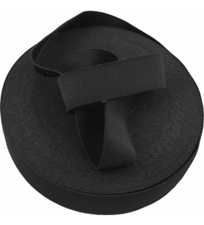 Gumka odzieżowa, szer. 25 mm - Czarna, 25 m Gumka odzieżowa, szer. 25 mm - Czarna, 25 m