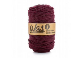 Sznurek bawełniany 5mm, 100m kolor Burgund