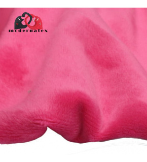 Minky jednokolorowe kolor Fuksja
