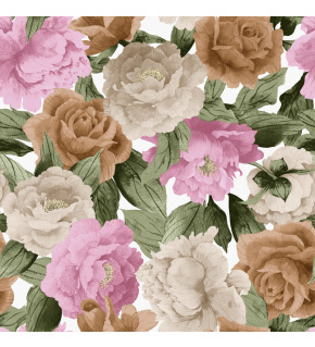 Welurowa tkanina obiciowa z nadrukiem 401067-104