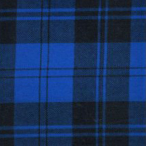Tkanina flanela czarno-niebieska 8x8 kratka 