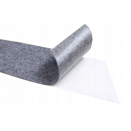 Samolepicí technický filc 4,5 mm barva šedá, 20x20xcm