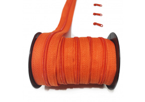 Zamek spiralny Pomarańczowy 5 mm, metraż Zamek spiralny Pomarańczowy 5 mm, metraż