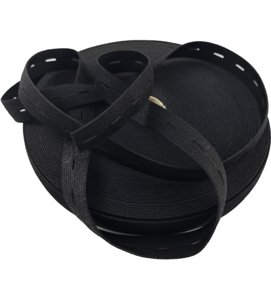 Guma dírkovaná  šíře 20 mm černá  balení 25 m