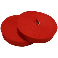 Lamówka poliestrowa czerwona, 30mm Lamówka poliestrowa czerwona, 30mm