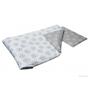 Drap de lit 2 pièces OURS GRIS