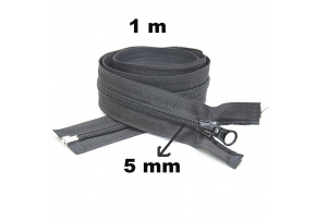 Zamek spiralny Grafitowy 5 mm (100 cm)