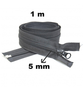 Zamek spiralny Grafitowy 5 mm (100 cm)