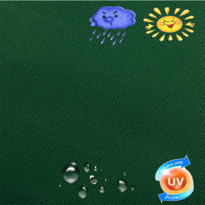 Wodoodporna tkanina ogrodowa na meble, odporna  na UV, kolor Szmaragdowy