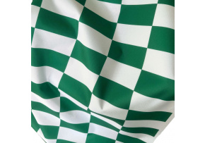 Tkanina zewnętrzna na leżaki i hamaki ogrodowe, kolor Biało-Ultramarine szachownica, 5x10 cm Tkanina zewnętrzna na leżaki i hamaki ogrodowe, kolor Biało-Ultramarine szachownica, 5x10 cm