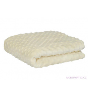 Minky z kropkami kolor Ecru 