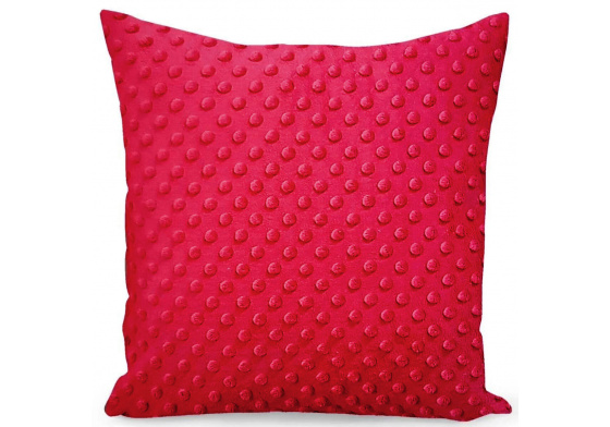 Povlak na polštářek mikroplyš 40X40 cm, barva Červená