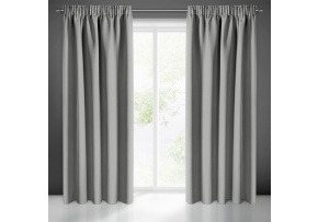 Zasłona zaciemniająca z taśmą klejącą kolor Szary 135x270cm Zasłona zaciemniająca z taśmą klejącą kolor Szary 135x270cm