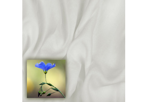 Tkanina lniana naturalna Oskar kolor Biały 265 g/m2