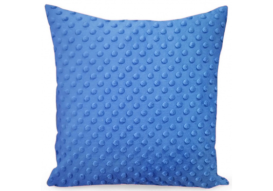 Poszewka pluszowa Minky 40x40 cm, kolor Niebieski