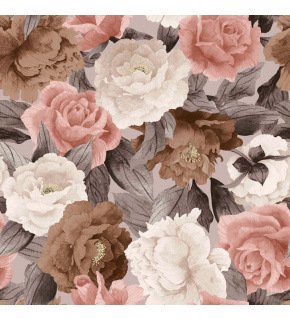 Welurowa tkanina obiciowa z nadrukiem 401067-107