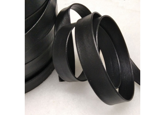 Lamówka z ekoskóry 10mm kolor czarny