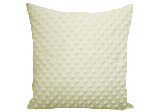 Poszewka pluszowa Minky 40x40 cm, kolor Kremowy