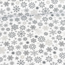 Świąteczna tkanina bawełniana wzór śnieżynki 380