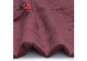 Minky jednokolorowe kolor Bordowy
