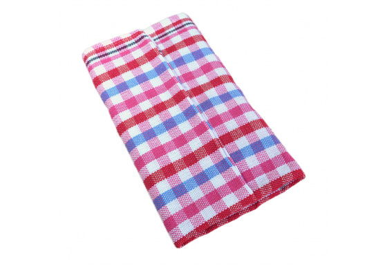Kuchyňská utěrka 1 ks Kostička Červená drobné očka, 65x48 cm