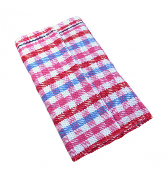 Kuchyňská utěrka 1 ks Kostička Červená drobné očka, 65x48 cm