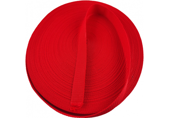 Polypropylénový popruh 25 mm červený (balení 50 m)