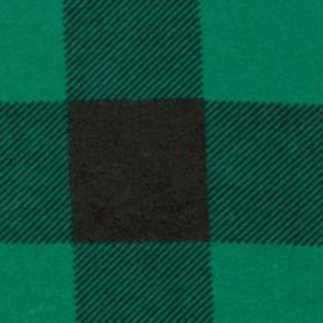 Tkanina flanelа czarno-zielona 4x4 kratkа