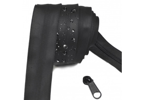 Wodoodporny zamek błyskawiczny Czarny 5 mm, metraż