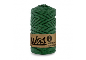 Sznurek bawełniany 3mm, 100m kolor Butelkowa zieleń