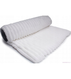 Minky paski kolor Biały