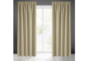 Zasłona zaciemniająca z taśmą klejącą kolor Beżowy 135x270cm Zasłona zaciemniająca z taśmą klejącą kolor Beżowy 135x270cm