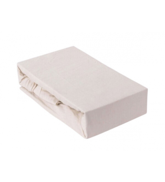 Prześcieradło jersey EXCLUSIVE z gumką 90x200 kolor Ecru