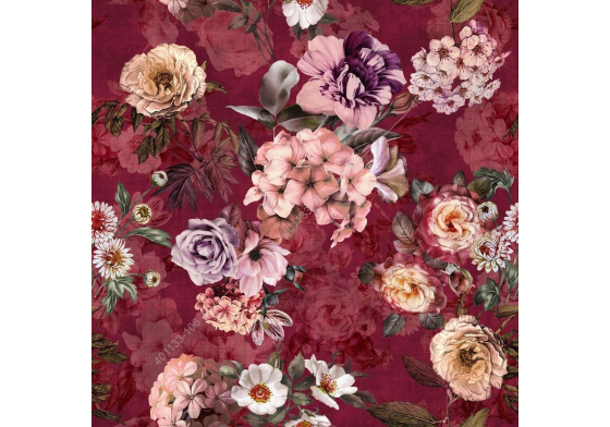 Welurowa tkanina obiciowa z nadrukiem  401133-106