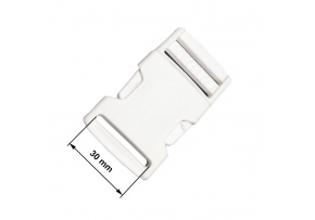 Zapięcie plastikowe 30 mm kolor Biały 
