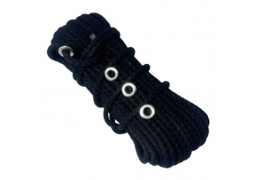 Lina Bawełniane-Poliesterowa 9 mm x 25 m, kolor Czarny