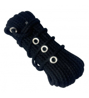 Lina Bawełniane-Poliesterowa 9 mm x 25 m, kolor Czarny