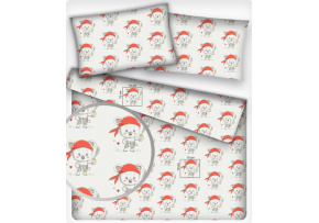 Tkanina bawełniana wzór wojownik niedźwiedź