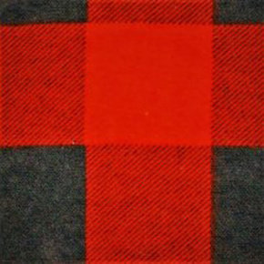 Tkanina flanelа czarno-czerwona 4x4 kratka 