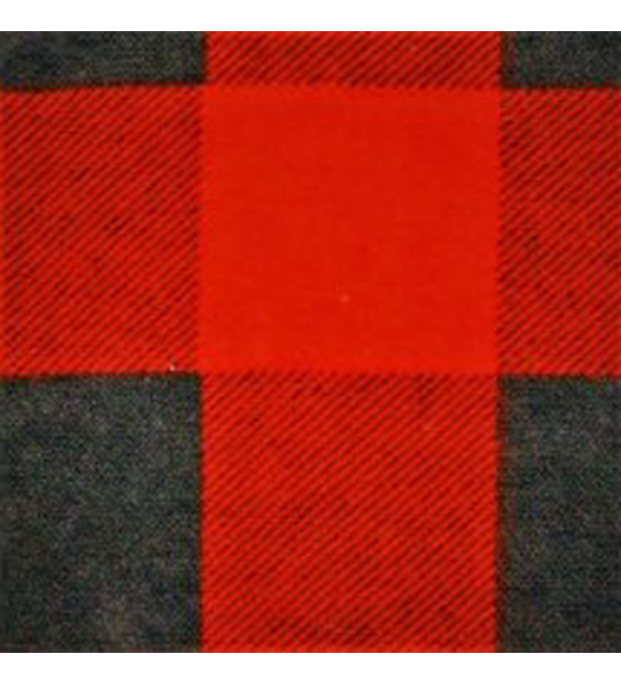 Bavlněná flanelová látka vzor kostka červená  4x4 cm 