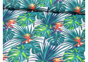 Tkanina bawełniana wzór Tropikalne Liście i kwiaty