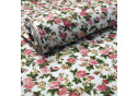 Tissu coton au métre imprimé Fleurs sur Blanc