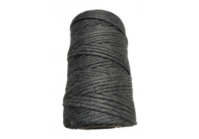 Sznurek Szpagat Bawełniany 2mm - 100g (40m) kolor Grafitowy Sznurek Szpagat Bawełniany 2mm - 100g (40m) kolor Grafitowy