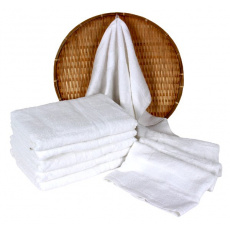 Biały ręcznik kąpielowy Frotte - 70x140 cm Biały ręcznik kąpielowy Frotte - 70x140 cm