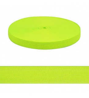 Lamówka poliestrowa 20mm kolor neo żółty