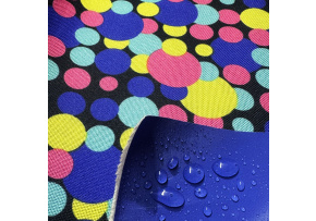 Tkanina wodoodporna KODURA wzór Kolorowe Kropki