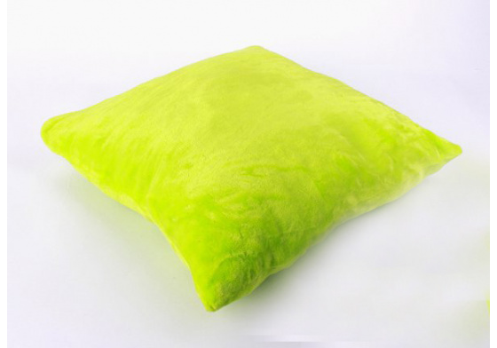 Poszewka na poduszkę z mikropolaru UNI kolor Zielony, 40x40 cm